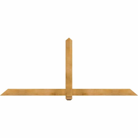 Ekena Millwork Eugene Rough Sawn Timber Gable Bracket, Western Red Cedar, 84"W x 35"H x 2"D x 4"F, 10/12 Pitch GBW084X35X0204EUG00RWR